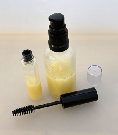 Pumpflasche und Wimperntusche Behälter