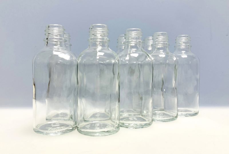 Glasflasche Weissglas DIN18 50ml