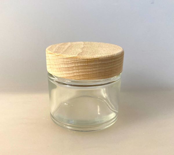 Salbenglas 100ml mit Holzdeckel