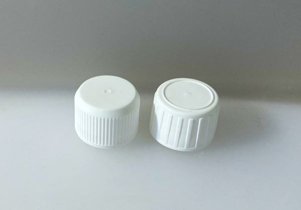 Deckel weiss grosse Öffnung für Flaschen Veral Glas, PET und Verpackungsflasche PE-HD