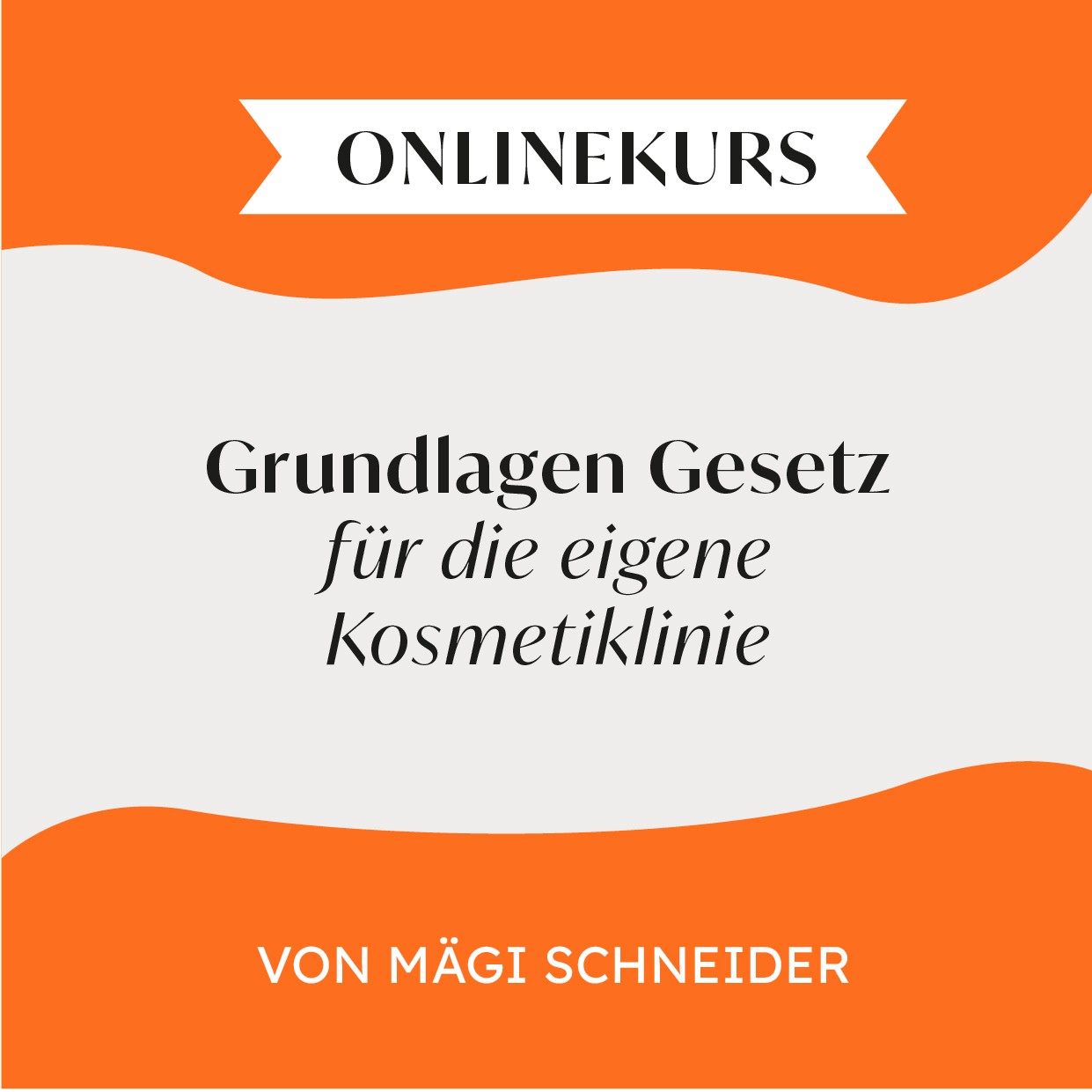 Onlinekurs Live - Grundlagen Gesetz für die eigene Kosmetiklinie mit Mägi Schneider