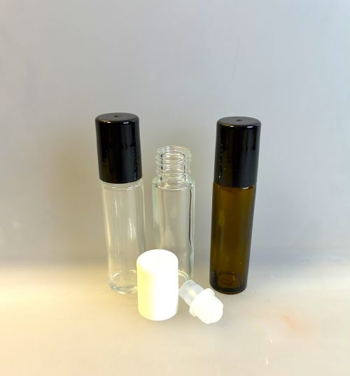 Roll-on-10ml Klarglas, Braunglas wählbar